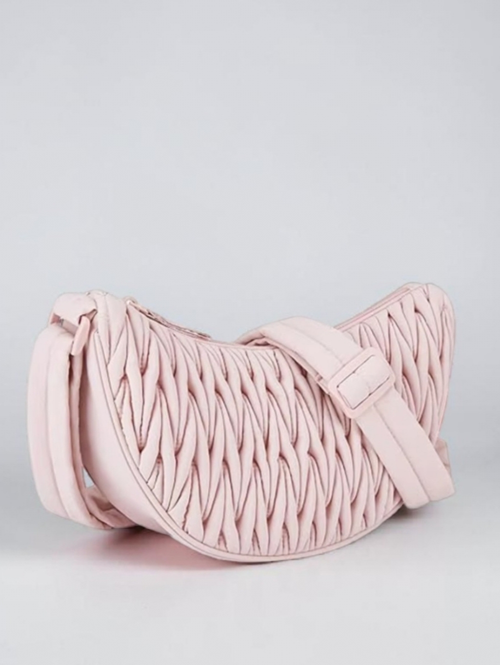 New Bagsmart Quilted Crossbody Bag in Blush Pink